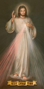 Obraz katolicki  - PAN JEZUS MIŁOSIERNY - Ikona Siostra Faustyna