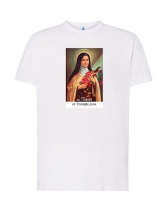 Chrześcijańska Koszulka z Nadrukiem - Święta Teresa od Dzieciątka Jezus